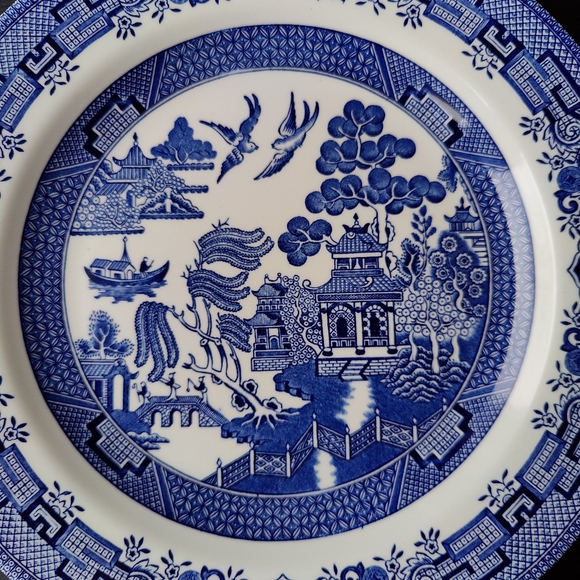 1 | 10 inch dinner plate | Blue Willow | Churchill | made in England 🇬🇧 - Picture 8 of 13
